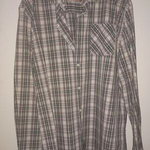 Men's Plaid Button-Up Shirt